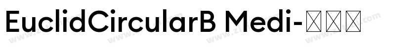 EuclidCircularB Medi字体转换